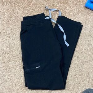 Figs Black Yola Skinny Scrub Pants
